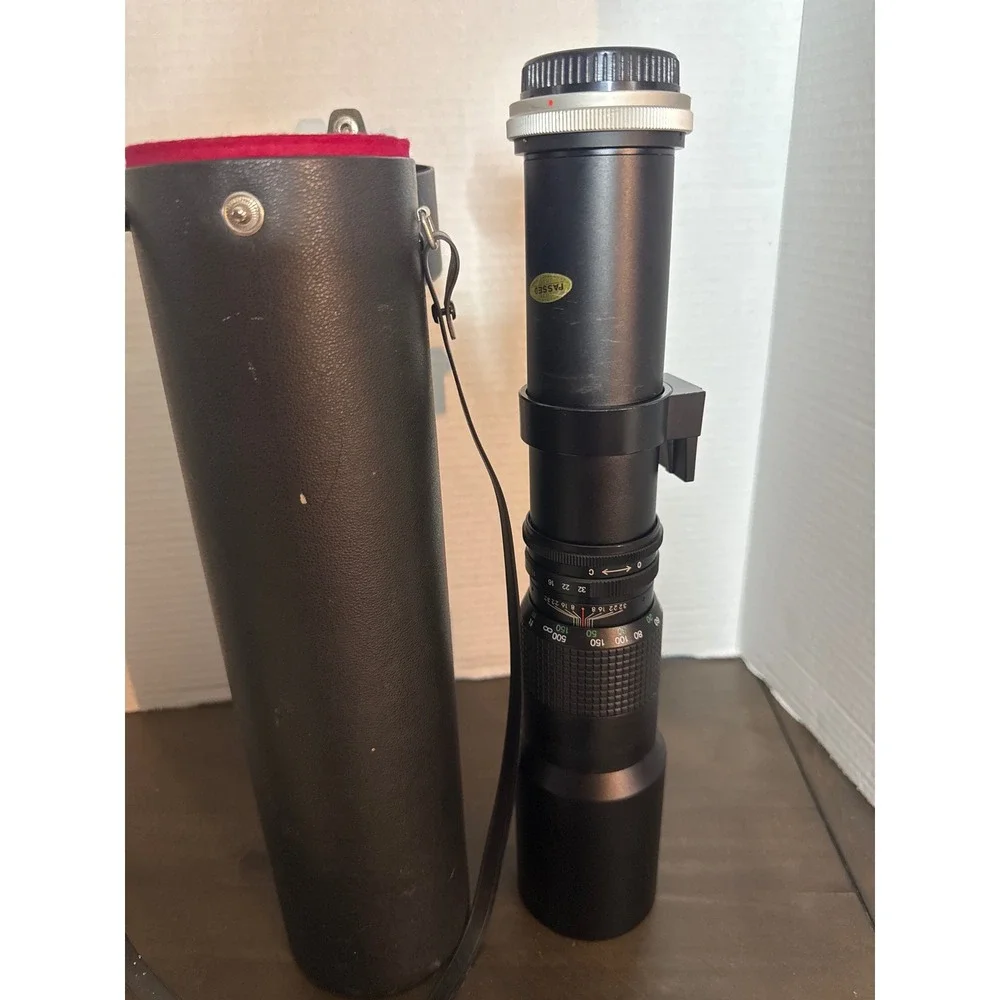 Danubia 500mm f8 Telephoto Prime Lens Japan Manual Focus with Hard Case 823327